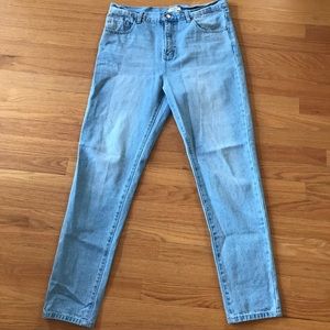 Straight Leg Denim Jeans